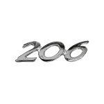 آرم خودرو نوشته 206 ایساکو