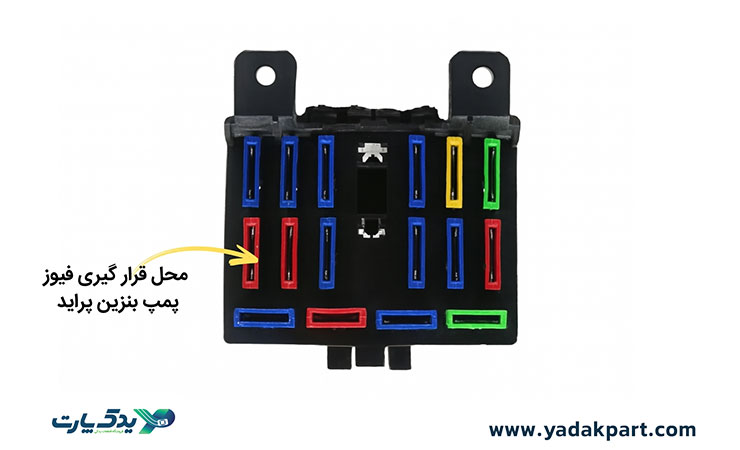 محل فیوز پمپ بنزین پراید