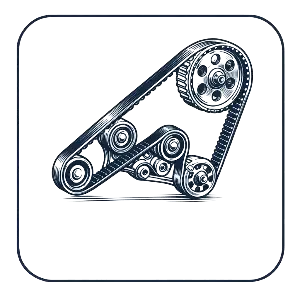 تصویر لاین آرت تسمه تایم خودرو